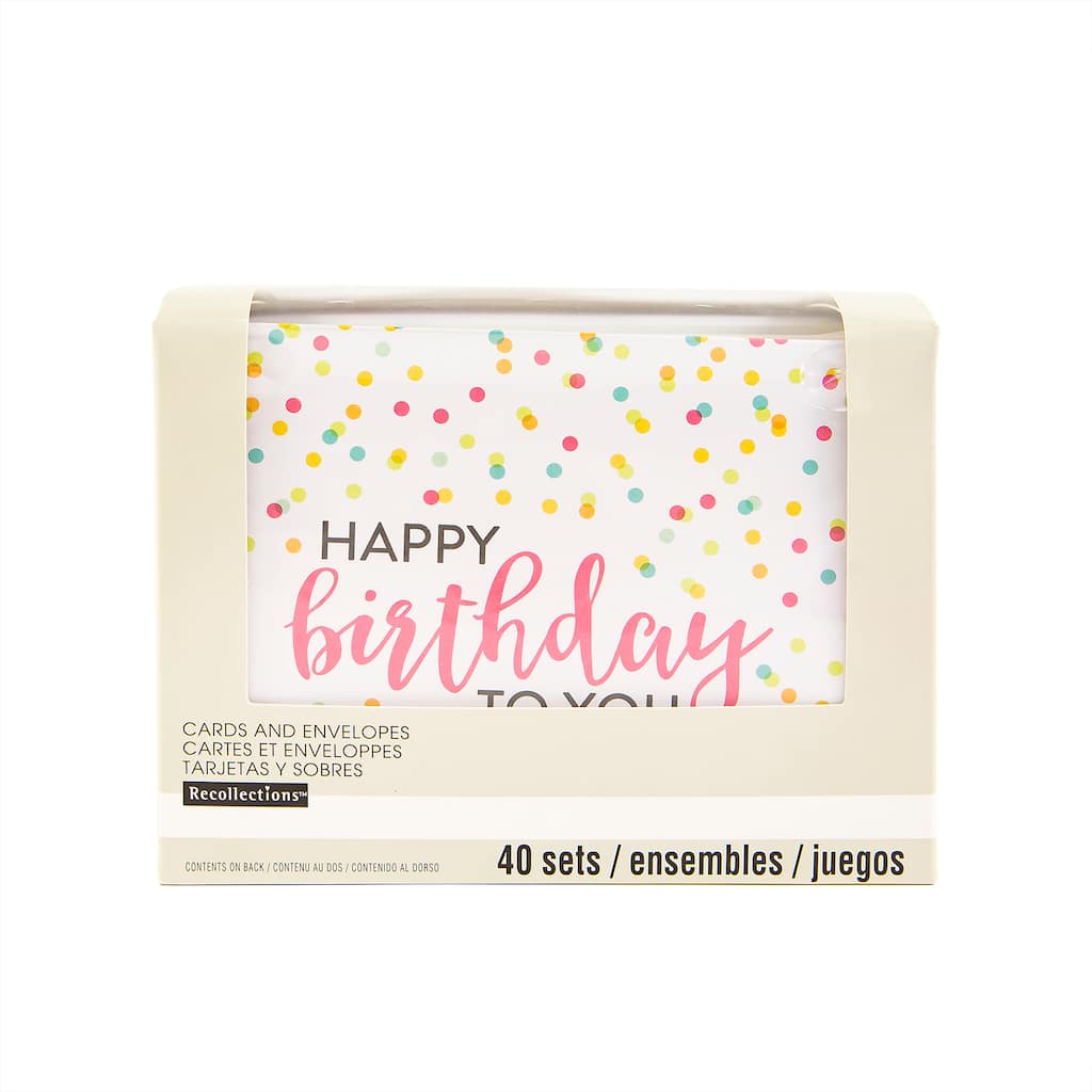 Buy The Happy Birthday Cards Envelopes By Recollections At Michaels
